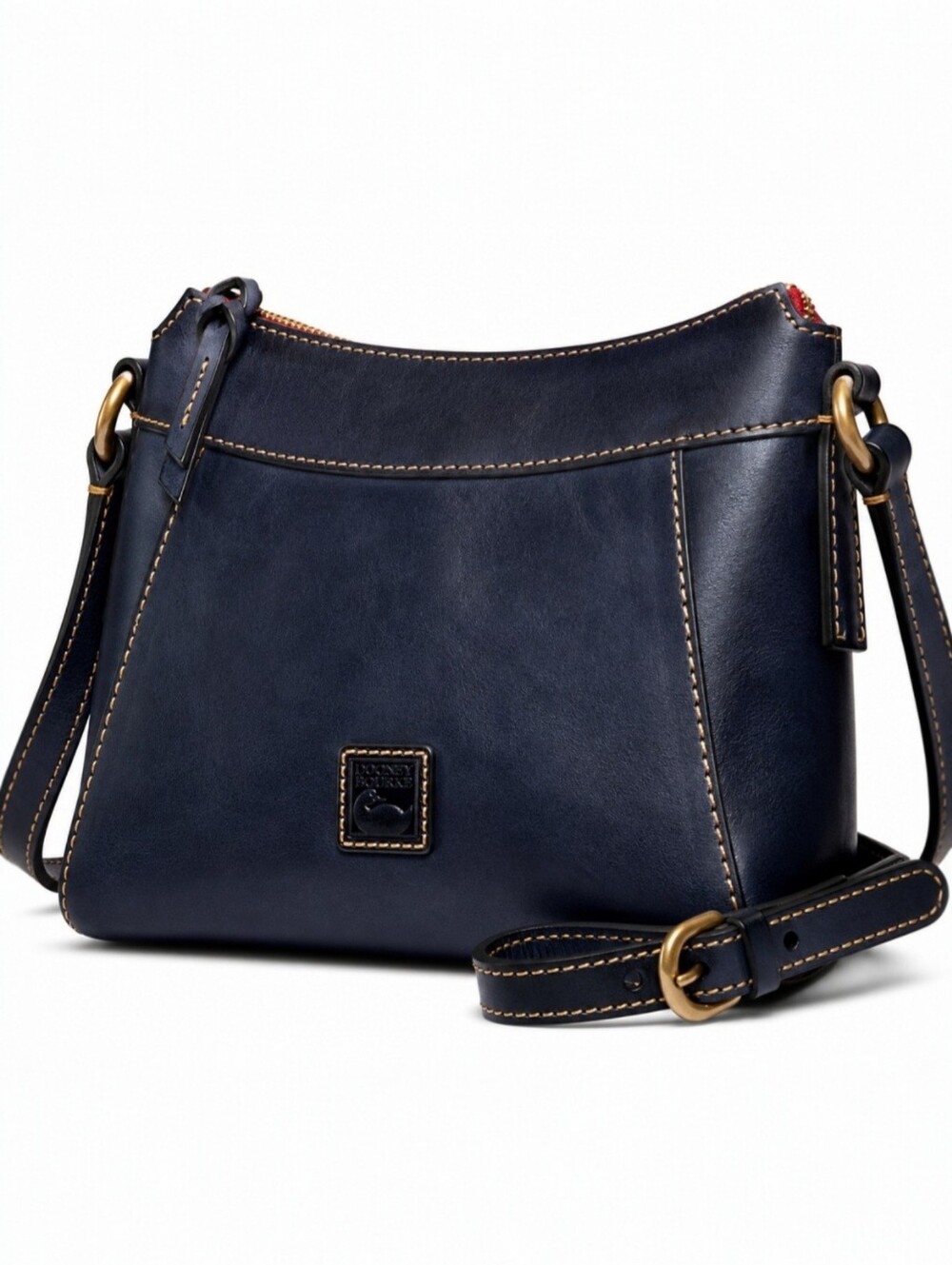 Dooney & Bourke Florentine Navy Leather Small Cassidy Crossbody Nwt